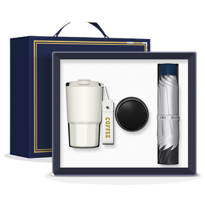 Produit Tendance 2026 : Coffret Cadeau d'Affaires de Luxe Personnalisé – Mug, Haut-parleur, Parapluie en Acier Inoxydable Sérigraphié - Product Image 1