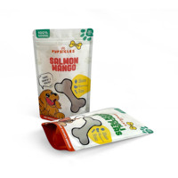 Sacs personnalisés écologiques pour aliments pour chiens, refermables avec fermeture éclair, pour chats et chiens, emballage pour animaux de compagnie, pochette verticale, résistante à l'humidité, pour chewing-gum et lait