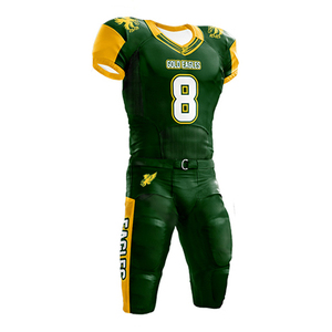 ชุดเสื้อฟุตบอลอเมริกันคุณภาพสูงสำหรับผู้ใหญ่ แบบฝึกซ้อม ปรับแต่งได้ ระบายอากาศดี กางเกงขาสั้น 100% โพลีเอสเตอร์ เย็บอย่างดี ปรับแต่งได้ - Product Image 1