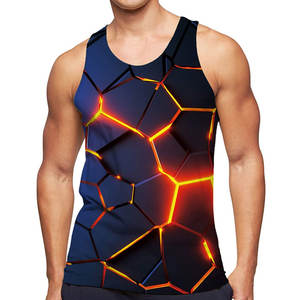 2023 O-Neck <b>Men's</b> Fitness Tank Top Quick Dry Cotton Gym Clothing Summer Muscle <b>Vest</b> Workout Sports Singlets Casual Breathable - Product Image 5