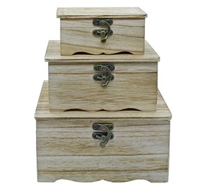 Caja de Joyería de Madera Sin Pulir, Diferentes Tamaños, Color Natural, Hecha a Medida, Excelente Caja de Joyería de Madera - Product Image 1