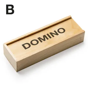 Set di Domino in Legno Personalizzato Trina, Giocattoli Promozionali per Divertimento e Intrattenimento - Product Image 2