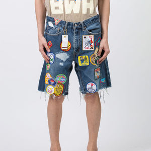 Pantalones Cortos de Mezclilla Casuales de Verano para Hombre, Estilo Retro a Cuadros, Hip Hop, Transpirables, Corte Regular - Product Image 1