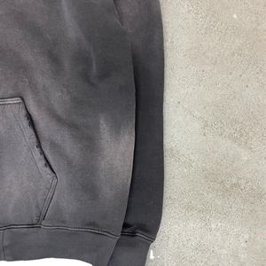 Clothing Vendor Custom Pullover Heavyweight Hip Hop Hoodie French Terry Distressed Cropped Men's Acid washed Hoodies - Product Image 5