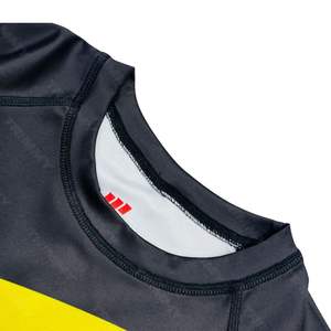 Hombres sublimación Impreso Rash Guard Compresión Desgaste Gimnasio fitness Entrenamiento Rush Guard Para Hombres Venta al por mayor OEM personalizado - Product Image 3