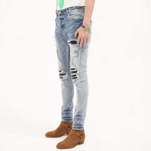 ผ้าเดนิมยีนส์ผ้าฝ้ายสำหรับผู้ชาย ผ้าฝ้าย 100% ผ้าเดนิมธรรมดา ขายส่งสำหรับผู้ชาย ผ้าเดนิมยีนส์ฟอก ราคาถูก คุณภาพดี - Product Image 4