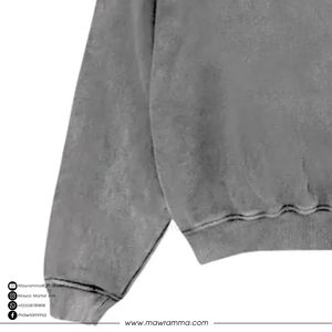 Sweat à capuche pour homme en molleton 100% coton, coupe classique, lavage à l'acide, écologique, streetwear d'automne, couleur personnalisée, broderie/sérigraphie - Product Image 6