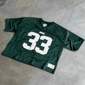 Maillot en maille rétro de football américain conçu sur mesure en gros Streetwear respirant surdimensionné imprimé par sublimation - Product Image 4