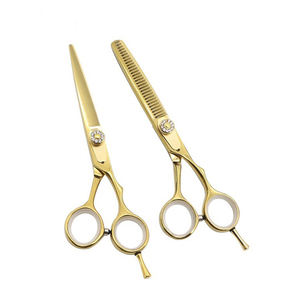 Kit de tijeras de peluquero profesional Cuchillas afiladas de 5,5 pulgadas Kits de afeitado fáciles de usar con mango de acero inoxidable Herramienta de belleza colorida - Product Image 4