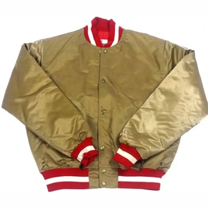 Chaqueta de béisbol universitaria para hombre OEM logotipo personalizado chaquetas universitarias informales Letterman para hombre mangas de chenilla bordadas reversibles - Product Image 4