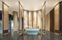 Écran personnalisé en acier inoxydable pour le hall de l'hôtel, cloison de Xiangyun, nouveau bureau de vente de style chinois
