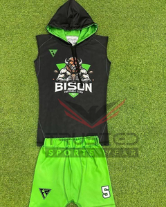 Conjunto de Uniforme 7v7 Personalizado de Primera Calidad, Transpirable, de Secado Rápido, sin Mangas, Ropa Deportiva para Equipos, Fútbol Americano, Impresión Digital - Product Image 3