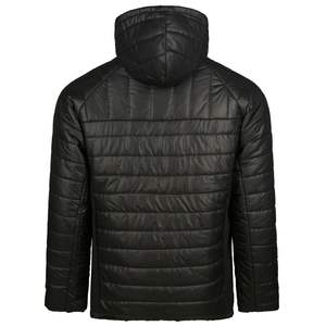 Veste matelassée en polyester pour homme de haute qualité, manches longues, design à bulles, imperméable, coupe-vent, à capuche, fermeture éclair thermique, col montant - Product Image 3
