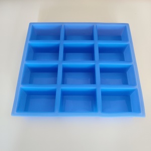 Molde de Silicona Rectangular <span class=keywords><strong>para</strong></span> Jabón de 12 Cavidades, 13x9.75x1.25 Pulgadas, Fácil Desmoldeo, Libre de BPA, Certificado LFGB, Ecológico, Apto <span class=keywords><strong>para</strong></span> Microondas - Product Image 1