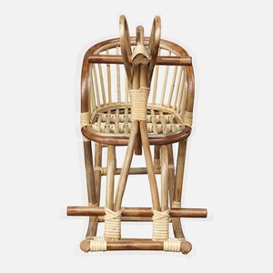 Parque infantil al aire libre ratán balancín caballo ecológico hecho a mano bebé Paseo en caballos niño balancín animales - Product Image 3