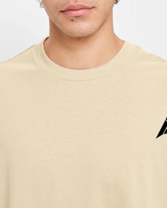 Popular 100% algodón de gran tamaño media manga cuello redondo Camiseta para hombres con logotipo personalizado bordado e impresión Digital - Product Image 4