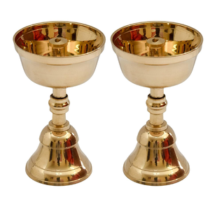 Latón luminoso akhand Jyoti Diya hecho a mano de larga duración Diya para rituales religiosos del templo puja disponibles a precios al por mayor - Product Image 1