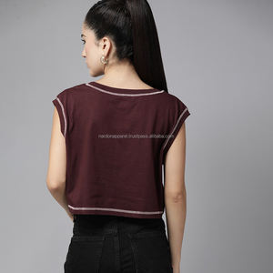 Nardon Apparel Ropa de calle para mujeres jóvenes Venta caliente Top corto de moda Otoño personalizado - Product Image 2