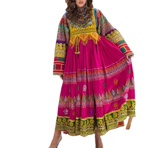 เดรสแขนกุดแบบ Afghan ระบายอากาศได้ชุดเดรสสไตล์พื้นเมืองทำด้วยมือแบบดั้งเดิมของชาวอัฟกานิสถานชุดราตรีแบบลำลอง - Product Image 1