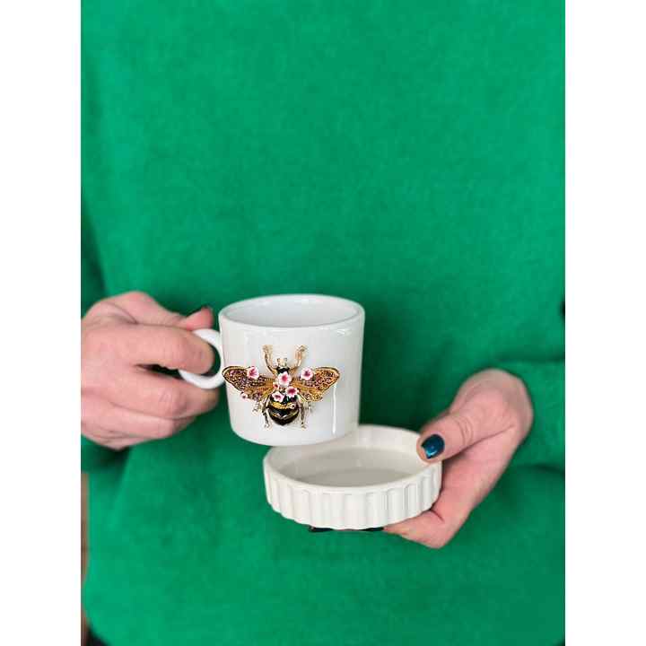 Yellow Bee Cup