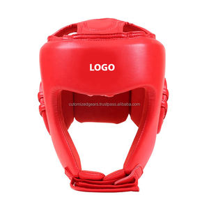 Protection de tête en cuir PU OEM Sanda |   Casque d'entraînement pour les arts martiaux et la boxe |   Protection de la tête avec logo personnalisé - Product Image 3