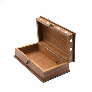 Best Quality Wooden <b>Box</b> India Hand Carved Brass Inlay <b>Keepsake</b> Storage Multi Utility Rose Wood Boxes Sheesham Wood Decoration - Product Image 5