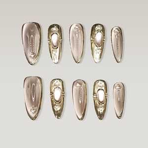 Uñas Postizas de Elegancia Atemporal, Diseño Elegante de Arte de Uñas - Product Image 3