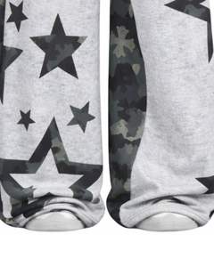 Customized Grey Star <b>Camo</b> Print Wide Leg Sweatpants For Men <b>Women</b> Oversized Streetwear Loose Fit Fleece Jogger Pants Fashion - Product Image 5