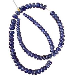 Perles de rondelle de saphir bleu brin de pierres précieuses en vrac naturelles pour la fabrication de bijoux collier Bracelet en gros fournisseur indien 2025 - Product Image 1