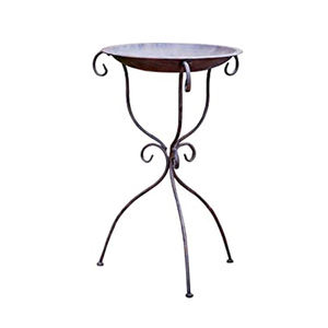 Bain d'oiseau en métal pur cuivre maison jardin ornement tenture murale décorative en forme de coeur balcon décor bain d'oiseau - Product Image 6