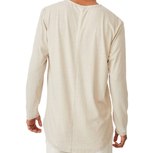 T-shirts OEM respirants pour hommes, vêtements de sport, t-shirt à manches longues personnalisé avec impression de logo - Product Image 3