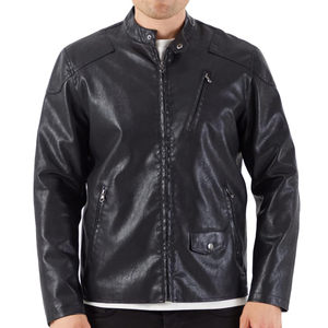 Chaqueta de cuero de alta calidad de nuevo estilo para hombre 2025 nueva llegada último diseño precio bajo chaquetas de cuero para hombre - Product Image 1