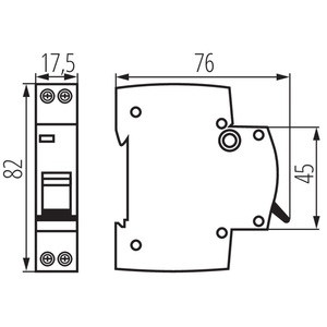 เบรกเกอร์วงจร 1P+N รุ่น Ideal C16 16A 230V 50Hz - Product Image 3