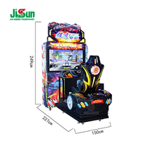 Simulateur de course d'arcade monoplace 47 pouces avec support japonais 1 an, cockpit de simulation de course en métal