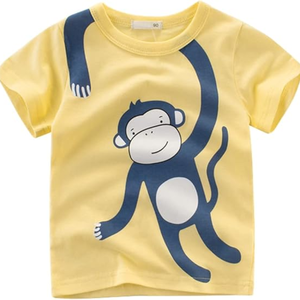 T-shirt en coton tricoté écologique à séchage rapide pour tout-petit garçon – Vêtements de boutique confortables et adaptés à l'été pour enfants - Product Image 4