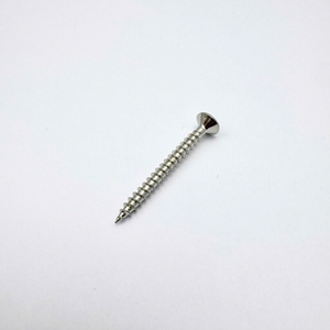 Vietnam M4 # Tornillo para aglomerado de cabeza plana métrica con revestimiento de zinc-níquel 7, C1022 DIN 7505, para placas de yeso, paneles de madera, sujetadores THV - Product Image 5