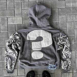 Sudadera con capucha de lana de algodón, gruesa, duradera, suave, transpirable, adecuada para entrenamiento de gimnasia, trabajo al aire libre y ropa de estilo de vida informal - Product Image 1