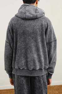 Sudadera lisa en blanco OEM de talla grande con forro polar para niños y mujeres con logotipo personalizado al por mayor - Product Image 6