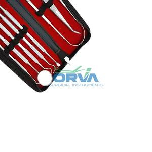 Ensemble de grattoir de détartreur dentaire de 7 pièces de haute qualité | Instruments chirurgicaux dentaires en acier inoxydable | Oral professionnel - Product Image 4