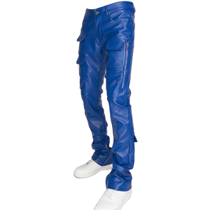 Pantalones de Cuero para Hombre, Ligeros, Más Vendidos, Corte Recto, Cintura Media, Calidad Premium, Impermeables, Transpirables, de Secado Rápido, para Uso Casual - Product Image 3