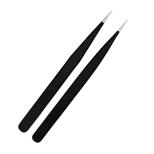 แหนบปลายไฟเบอร์ลายปลาพร้อมโลโก้แบบกำหนดเองสำหรับต่อขนตาและดัดขนตา - Product Image 4