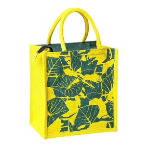 Sacs cadeaux d'épicerie en Jute de haute qualité, Style personnalisé, motif en tissu, couleur, petit, origine brute indienne - Product Image 3