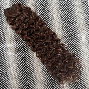12A Remy Malaysian Indian Human Hair Weave Extensions Burmese Curly 3B #4 Chestnut <b>Brown</b> 20 Inch - Product Image 4