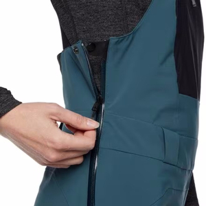 ¡Novedad de 2025! Chaqueta con pechera de esquí para mujer, ropa de nieve Vintage, pantalones con pechera de esquí, traje de esquí de Snowboard de viento cálido para invierno y pantalones holgados, monos - Product Image 3