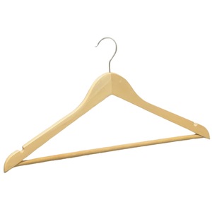 Wholesale High Quality Wooden Suit Hangers with Non-Slip Shoulder & Bar, Durable Heavy-Duty Clothes Hangers Made in Vietnam - Product Image 6