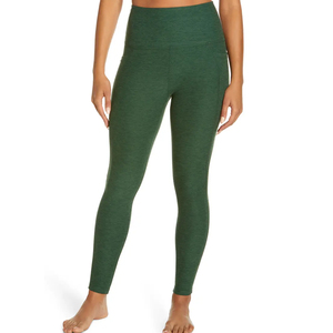 Wholesale Best Selling Private Label Stylish Women Yoga <b>Leggings</b>-Custom <b>Knitted</b> Mid Anti-Bacterial Breathable Fitness <b>Leggings</b> - Product Image 1