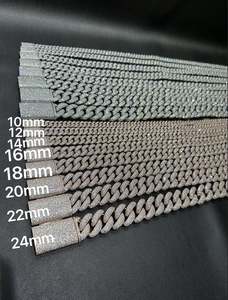 VVS Moissanite 925เงินสเตอร์ลิง16มม. 22นิ้ว14K ทองคำขาวสำเร็จรูปใน925เงินสเตอร์ลิงเครื่องทดสอบเพชร - Product Image 2