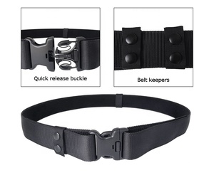 Ceinture tactique professionnelle unisexe avec boucle POM, noir, tailles S/M/L, nylon et polyester pour les agents <span class=keywords><strong>de</strong></span> <span class=keywords><strong>sécurité</strong></span> - Product Image 6