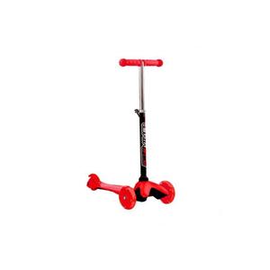 Scooter rosso a 3 stadi con Set di protezione chiaro + rosa-Scooter a 3 ruote con freno