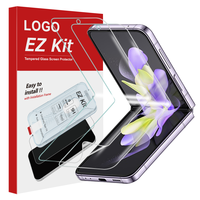 Galaxy Z Flip 5 4 3 2 5G Tpu Privacy X Front Of Clear Protective In Silk Screen Soft Film For samsung Z flip 4 Protecteur d'écran